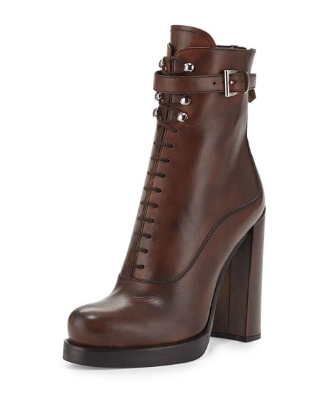 lace up boots prada|prada women's lace up boots.